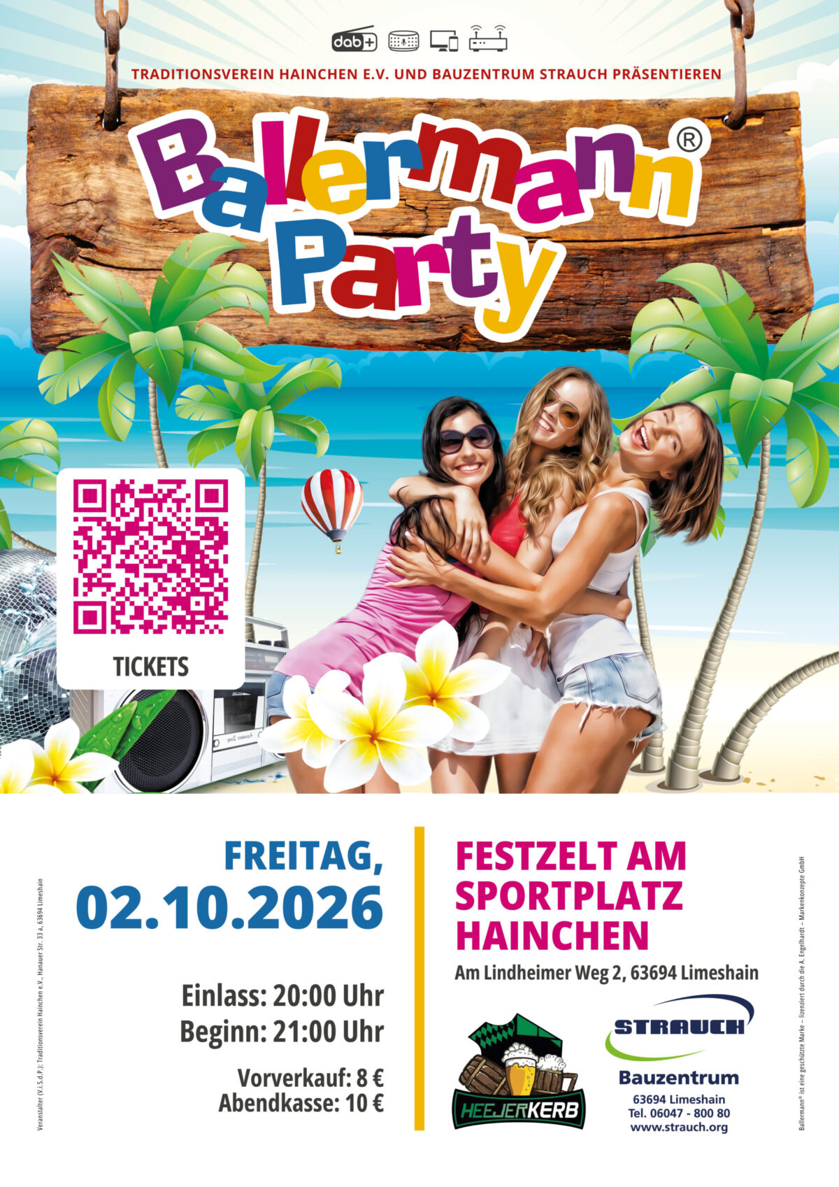 Ab Auf Die Insel: Originale Ballermann Party In Limeshain